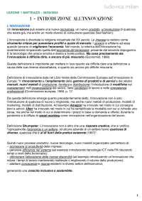 APPUNTI ECONOMIA E POLITICA DELL'INNOVAZIONE - PARTE 1 (MSI VICENZA)