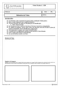 Modelo de Formualrio de Visita tecnica