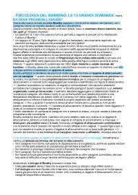 Psicologia del bambino - le 12 grandi domande