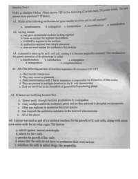 Practise Exams for Final