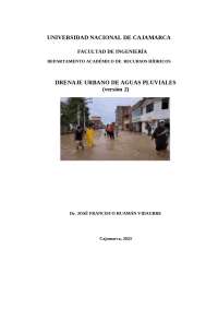 Información geomorfológica y drenaje urbano