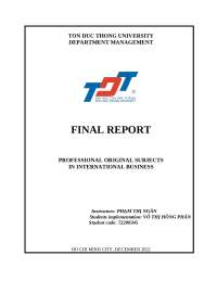 Developing Skills and Knowledge for a Career in International Business