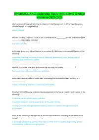 EPME3420AA, Leadership Tools -with 100% verified solutions-2023-2024