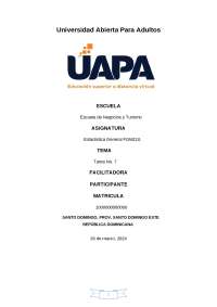 Tarea de Estadística General FGM210