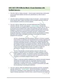 Military Command and Operations Study Guide: FUN and PLN Courses