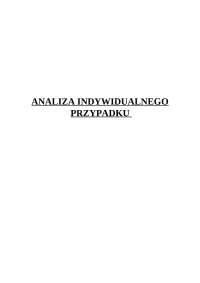 Studium indywidualnego przypadku