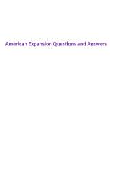 American Expansion: James' Perspective and McKinley's Role