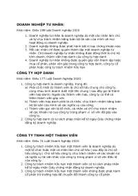 Tổng hợp những bài giảng của luật thương mại 1