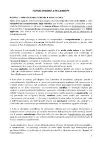 Esercizi di Psicologia: Analisi della Varianza, Test t e Regressione Lineare - Prof. De Si