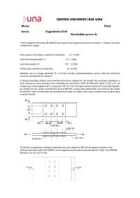 F orça axial resis ten te de cantoneira simples com e sem travamento cent ra