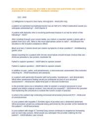 Nursing Exam Questions and Answers: RELIAS Medical Surgical RN Form A & B 2023