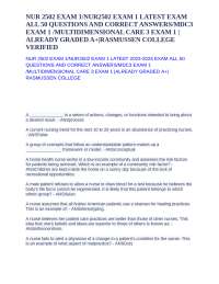 NUR 2502 Exam 1: Multidimensional Care 3 Exam Questions and Answers