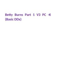 Breast Lump Diagnosis: A Case Study on Betty Burns