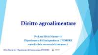 Il sistema multilivello delle fonti del diritto alimentare