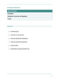 ATIVIDADE INDIVIDUAL Economia nos Negócios