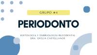 Histología y Embriología Bucodental: Periodonto de Protección y de Inserción