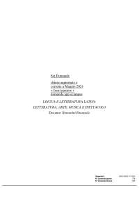 Paniere 2025 CHIUSE + FUORI + APP Lingua e Letteratura Latina Romanini Emanuele