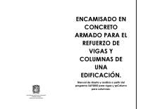 encamisado de las columnas