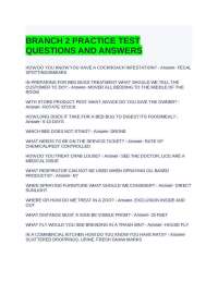 BRANCH 2 PRACTICE TEST QUESTIONS AND ANSWERS