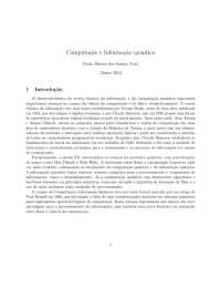 Computação e Informação Quântica