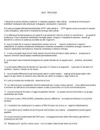 Domande 2024 “BIOLOGIA ” L-26 - SAN RAFFAELE