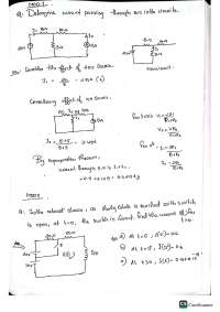 CIRCUIT AND NETWORK PROBLEMS AND ANSWER