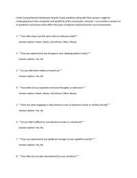 CANS: Guide to Questions & Answers