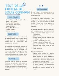 Test de la familia de Louis Corman - Prof. Beltrán