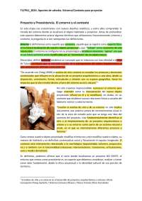 Entorno y contexto en el proceso de proyección arquitectónica