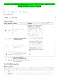 Case Study: Diagnosis of Otitis Media in a 2-Year-Old Child - Zoey Wright