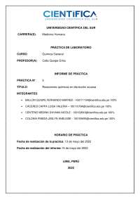 INFORME 5 QUIMICA GENERAL UCSUR