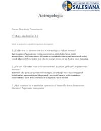 Visiones antropológicas del ser humano