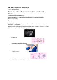 Tratamientos del fallo de implantación