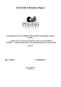PROVA FINALE METODOLOGIA CLIL