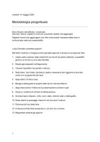 Metodologia progettuale: semplificare per complicare - Prof. Rossolini