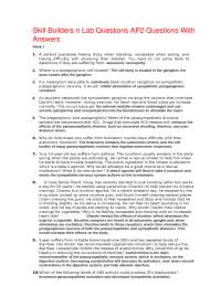Skill Builders n Lab Questions AP2 Questions With Answers