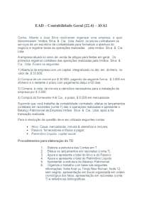 AVA 1 sobre contabilidade geral