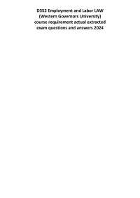 Workplace Discrimination and Employment Policies