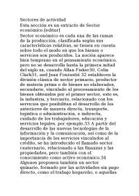 Sectores de actividad económica