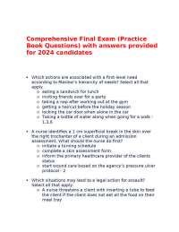 Nursing Scenarios and Responses