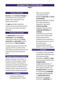 Introduction to Psychology - Brain