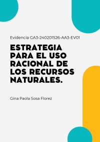 estrategias para el uso racional de los recursos naturales