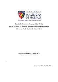 Estudo de Caso Clínico: Doença de Parkinson