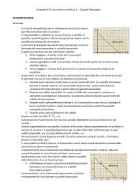 Appunti del secondo semestre di Economia politica (Merzoni)