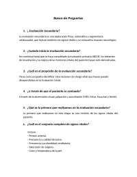 Evaluación Secundaria en Atención Médica de Emergencia - Prof. Torres