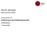 Einfürhung in die PoWi