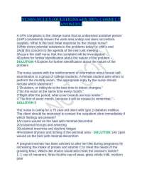 NCSBN NCLEX (QUESTIONS with 100% CORRECT ANSWERS