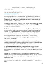 dispensa gestione della qualità delle imprese agroalimentari