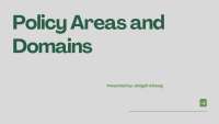 Policy Areas and Domains in Governance