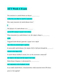 ATT Week 6 Exam| Questins answered 100% Correct